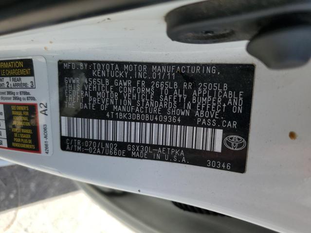 4T1BK3DB0BU409364 - 2011 TOYOTA AVALON BASE Ağ foto 13