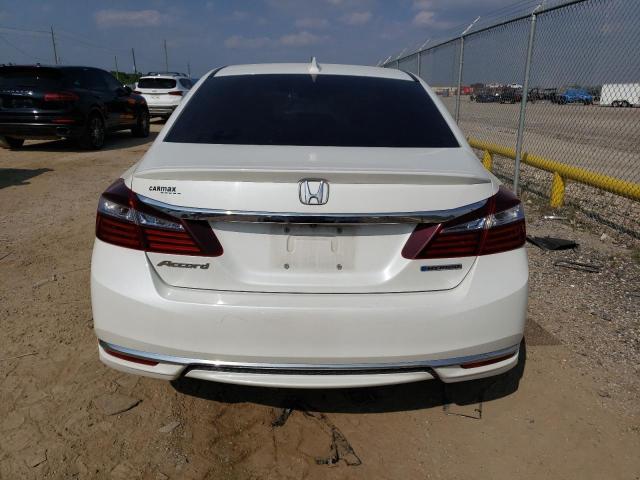 JHMCR6F54HC027610 - 2017 HONDA ACCORD HYBRID EXL WHITE photo 6