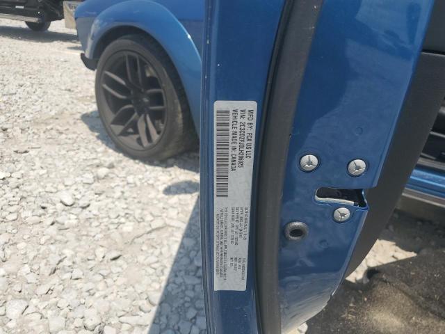 2C3CDZFJ0LH206025 - 2020 DODGE CHALLENGER R/T SCAT PACK BLUE photo 13