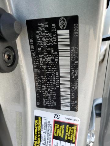 4T1G11AK3PU148238 - 2023 TOYOTA CAMRY SE NIGHT SHADE SILVER photo 13