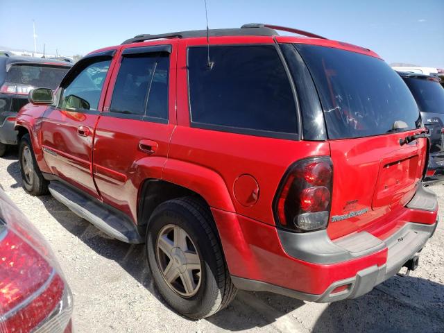 1GNDT13SX22254390 - 2002 CHEVROLET TRAILBLAZE RED photo 2