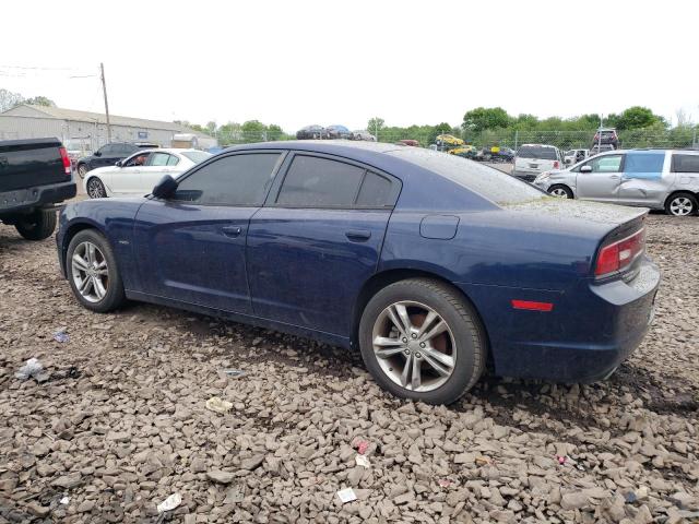 2C3CDXDT8DH611026 - 2013 DODGE CHARGER R/T BLUE photo 2