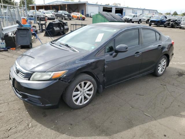 2HGFB2F90CH536762 - 2012 HONDA CIVIC EXL BLACK photo 1