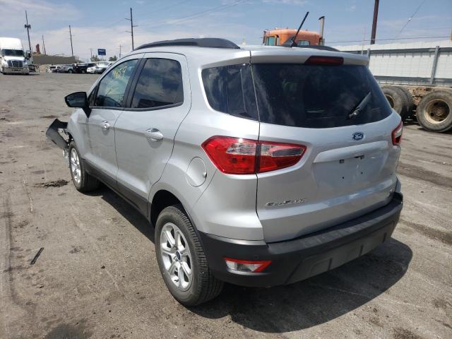 MAJ6S3GL4LC347717 - 2020 FORD ECOSPORT SE SILVER photo 3