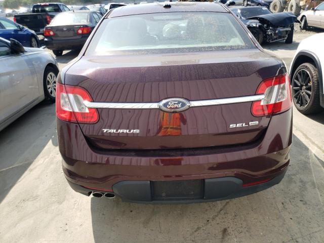 1FAHP2HW9BG129499 - 2011 FORD TAURUS SEL BURGUNDY photo 6