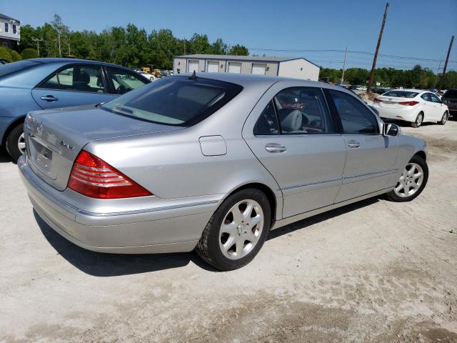 WDBNG83J14A431742 - 2004 MERCEDES-BENZ S-CLASS 430 4MATIC SILVER photo 3