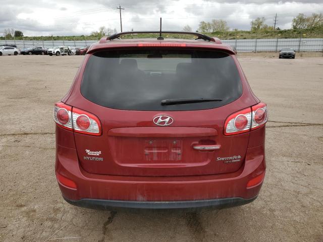 5XYZKDAG6BG041797 - 2011 HYUNDAI SANTA FE LIMITED RED photo 6