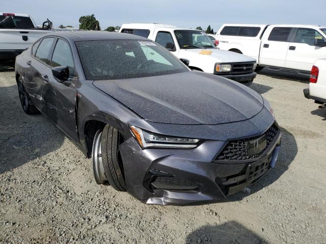 19UUB5F51NA003925 - 2022 ACURA TLX TECH A GRAY photo 4