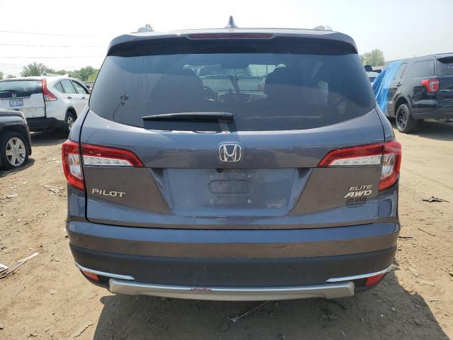 5FNYF6H01NB040329 - 2022 HONDA PILOT ELITE GRAY photo 6