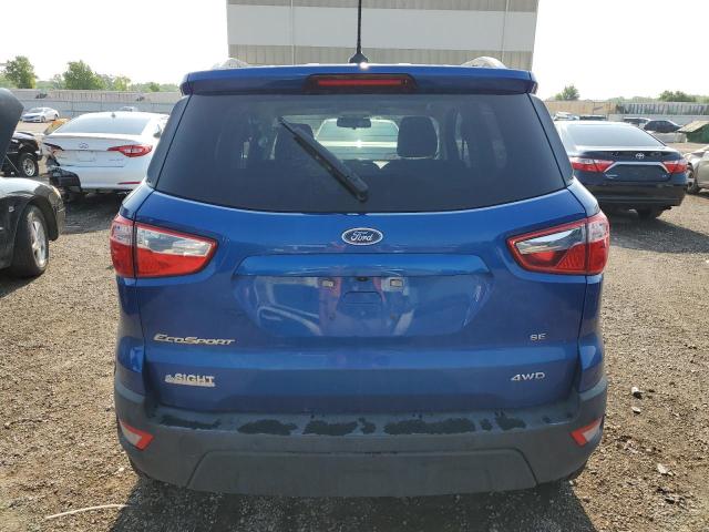 MAJ6S3GL2MC409116 - 2021 FORD ECOSPORT SE BLUE photo 6