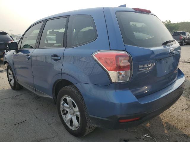 JF2SJAACXHH802185 - 2017 SUBARU FORESTER 2.5I BLUE photo 2