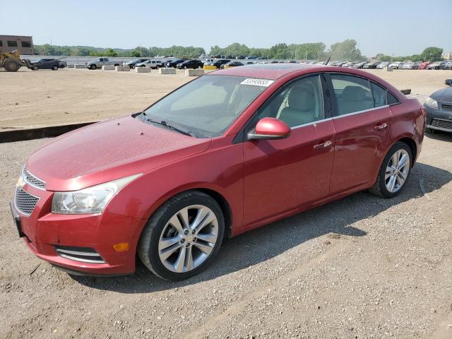 1G1PH5S93B7129398 - 2011 CHEVROLET CRUZ LTZ RED photo 1