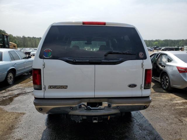 1FMSU43F02EA38723 - 2002 FORD EXCURSION LIMITED WHITE photo 6