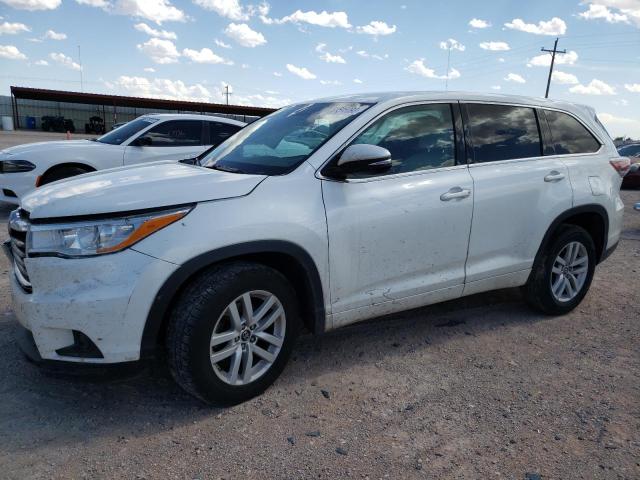 5TDZKRFH1GS153447 - 2016 TOYOTA HIGHLANDER LE WHITE photo 1