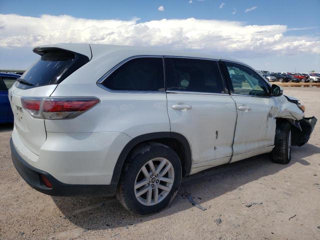 5TDZKRFH1GS153447 - 2016 TOYOTA HIGHLANDER LE WHITE photo 3