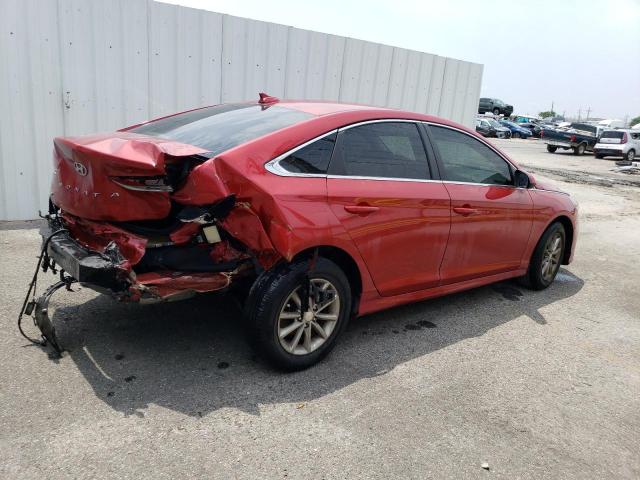 5NPE24AF8KH744669 - 2019 HYUNDAI SONATA SE RED photo 3