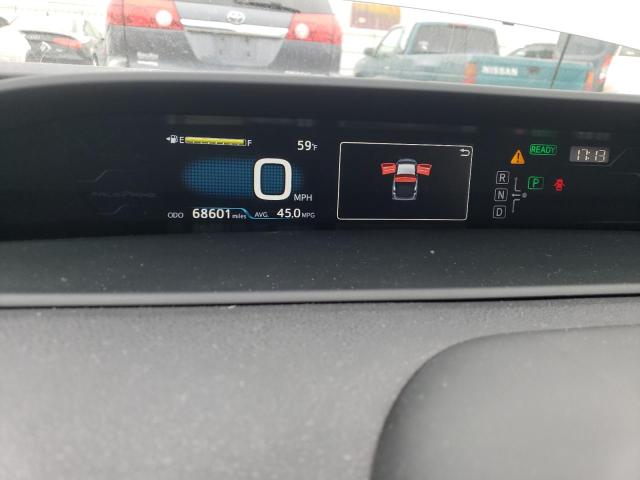 JTDKARFP1J3073926 - 2018 TOYOTA PRIUS PRIM SILVER photo 9