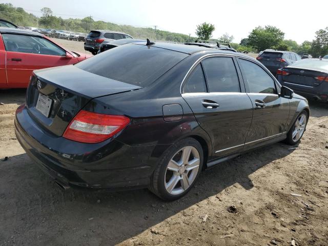 WDDGF5EB4AF429554 - 2010 MERCEDES-BENZ C 300 BLACK photo 3