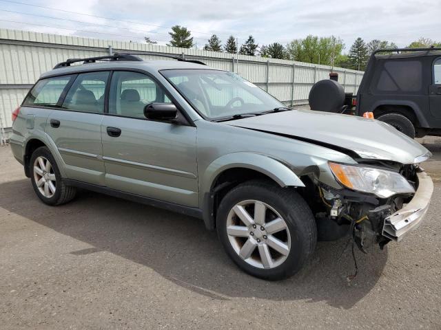 4S4BP61C397340582 - 2009 SUBARU OUTBACK 2.5I GREEN photo 4