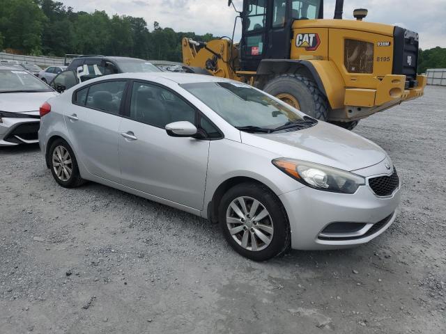 KNAFX4A68E5074368 - 2014 KIA FORTE LX SILVER photo 4