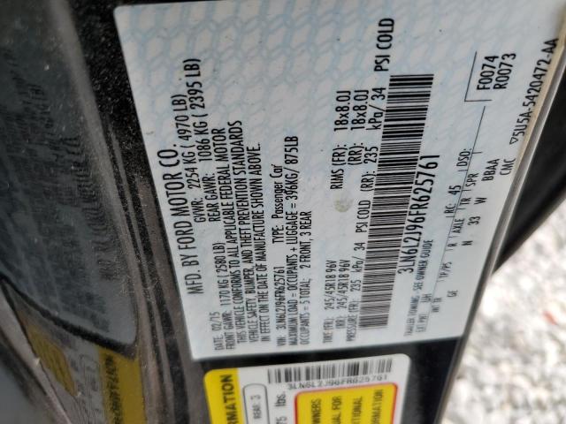 3LN6L2J96FR625761 - 2015 LINCOLN MKZ BLACK photo 12