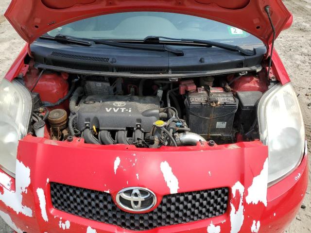 JTDJT923785150564 - 2008 TOYOTA YARIS RED photo 11