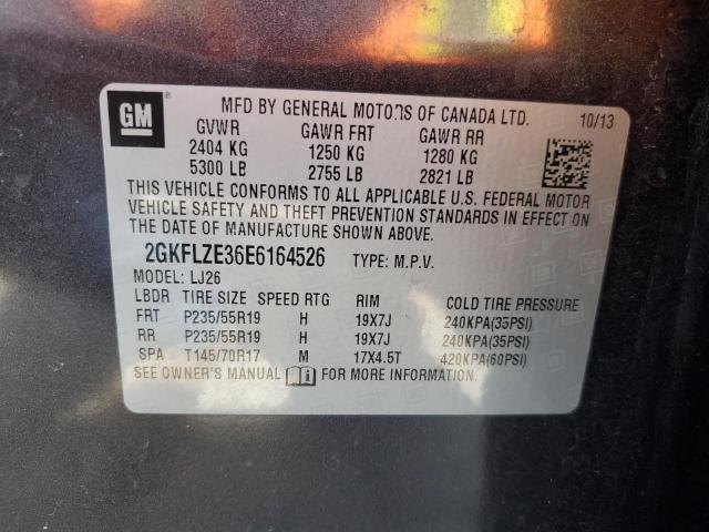 2GKFLZE36E6164526 - 2014 GMC TERRAIN DENALI CHARCOAL photo 13