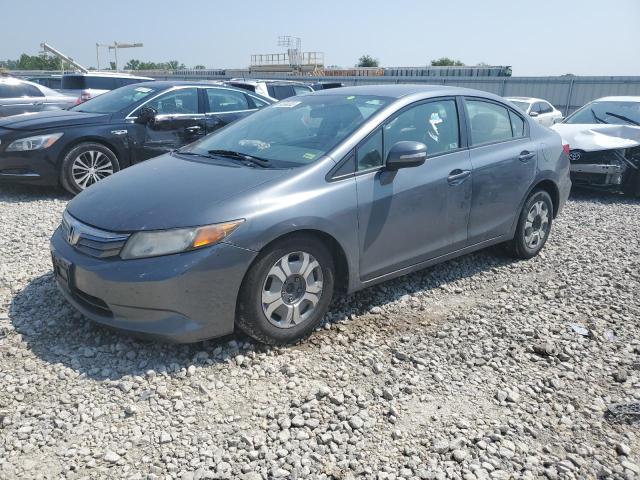 JHMFB4F35CS002492 - 2012 HONDA CIVIC HYBRID L GRAY photo 1