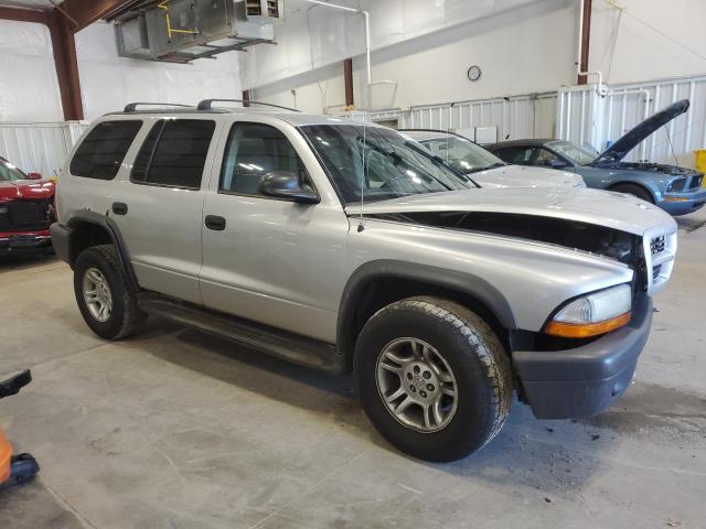 1D4HS38N43F593767 - 2004 DODGE DURANGO SPORT SILVER photo 4