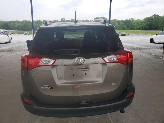 JTMZFREVXFD045558 - 2015 TOYOTA RAV4 LE BROWN photo 6