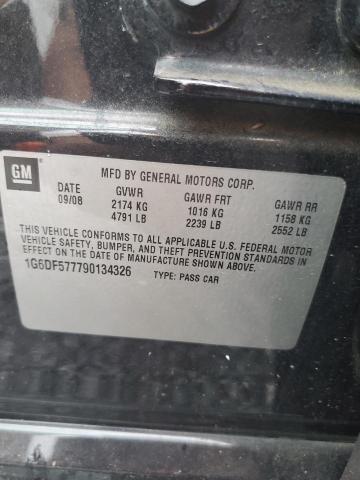 1G6DF577790134326 - 2009 CADILLAC CTS BLACK photo 12