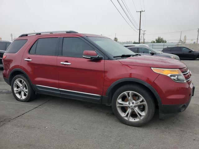 1FM5K7F89DGA30872 - 2013 FORD EXPLORER LIMITED BURGUNDY photo 4