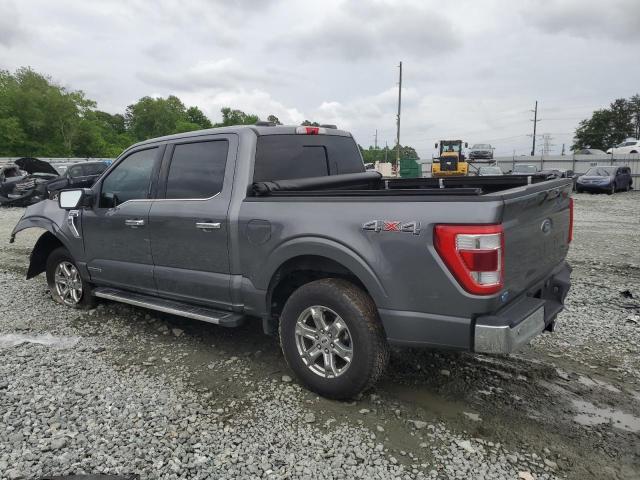 1FTFW1ED5NFB32668 - 2022 FORD F150 SUPERCREW GRAY photo 2