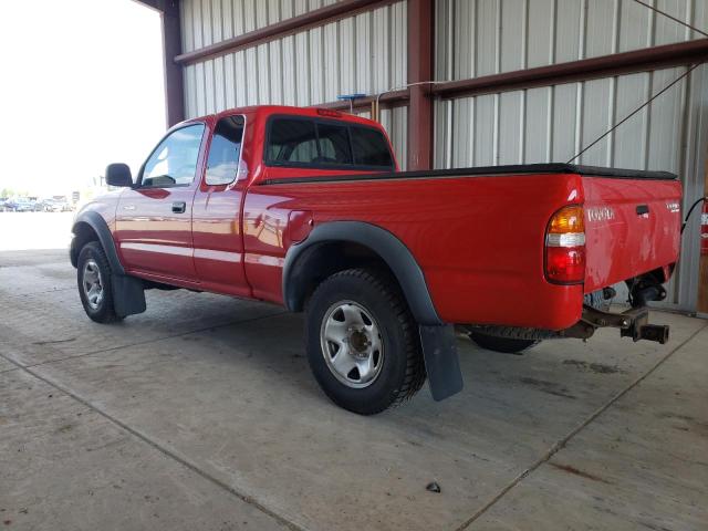 5TESM92N12Z882857 - 2002 TOYOTA TACOMA XTRACAB PRERUNNER წითელი ფოტო 2