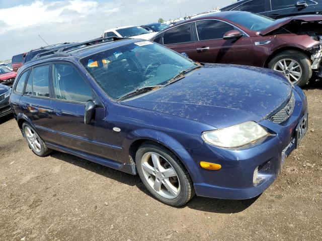 JM1BJ245231127337 - 2003 MAZDA PROTEGE PR5 BLUE photo 4