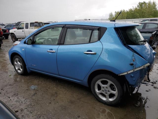 JN1AZ0CPXCT025206 - 2012 NISSAN LEAF SV BLUE photo 2