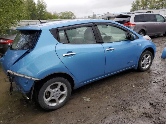 JN1AZ0CPXCT025206 - 2012 NISSAN LEAF SV BLUE photo 3