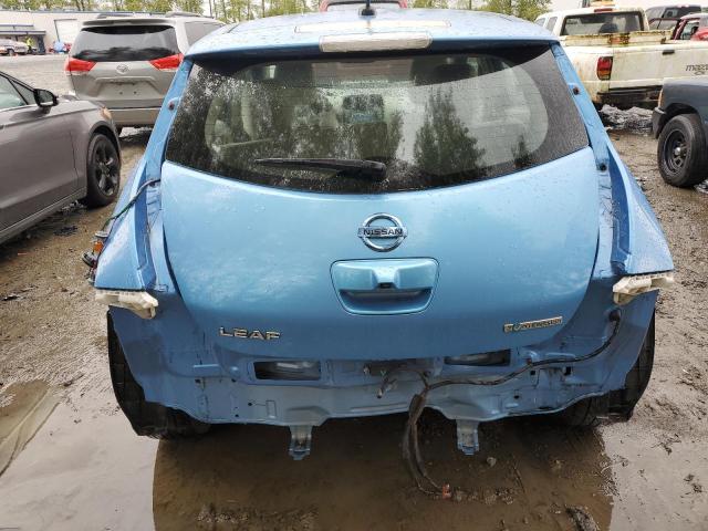 JN1AZ0CPXCT025206 - 2012 NISSAN LEAF SV BLUE photo 6