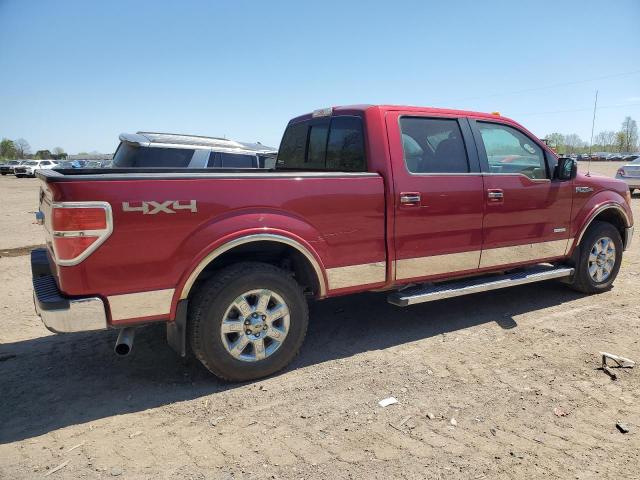 1FTFW1ET8DFC33919 - 2013 FORD F150 SUPERCREW BURGUNDY photo 3