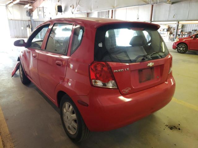 KL1TJ62614B199981 - 2004 CHEVROLET AVEO LS 红色 照片 3