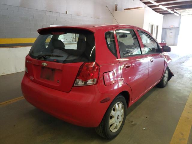 KL1TJ62614B199981 - 2004 CHEVROLET AVEO LS 红色 照片 4