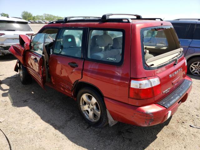 JF1SF65652H738264 - 2002 SUBARU FORESTER S წითელი ფოტო 2
