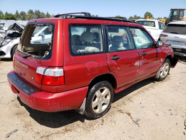JF1SF65652H738264 - 2002 SUBARU FORESTER S წითელი ფოტო 3
