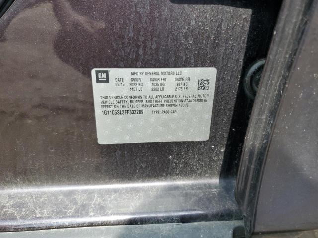 1G11C5SL3FF333209 - 2015 CHEVROLET MALIBU 1LT 紫色 照片 13