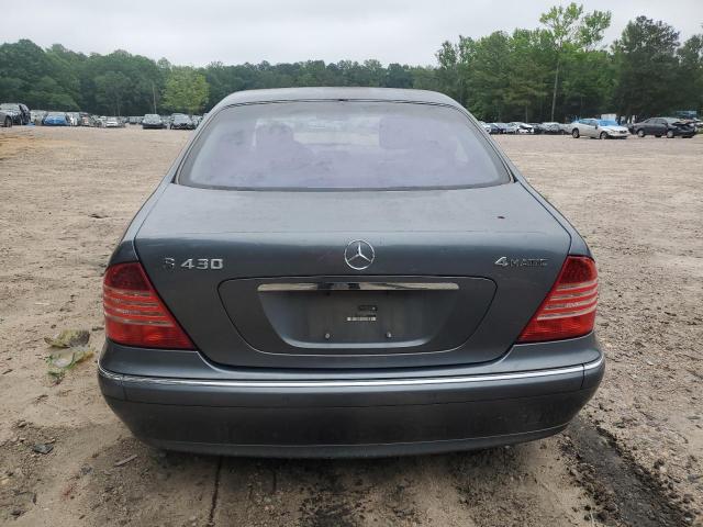 WDBNG83J75A452998 - 2005 MERCEDES-BENZ S 430 4MATIC GRAY photo 6