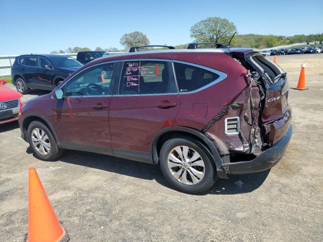 5J6RM4H76CL024983 - 2012 HONDA CR-V EXL MAROON photo 2