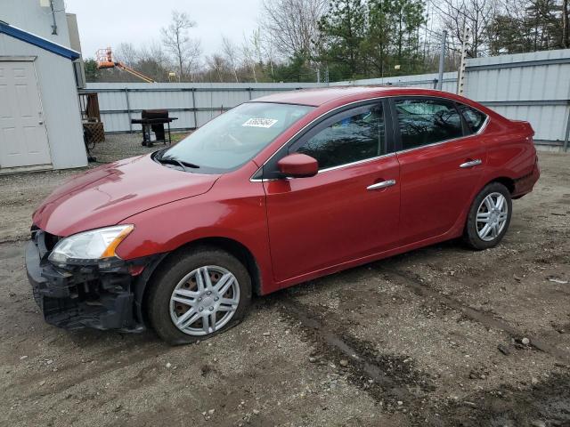 3N1AB7AP2DL721256 - 2013 NISSAN SENTRA S RED photo 1