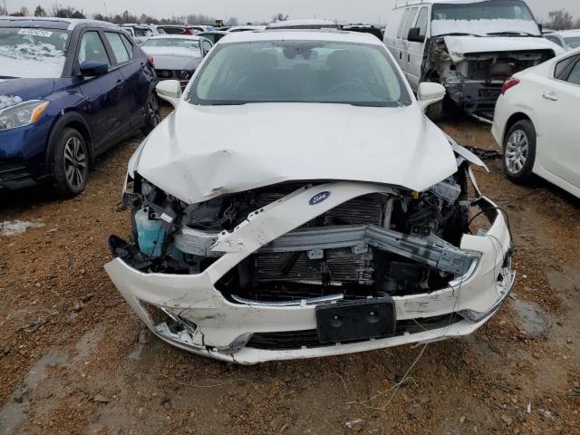 3FA6P0MU9KR174595 - 2019 FORD FUSION SEL WHITE photo 5