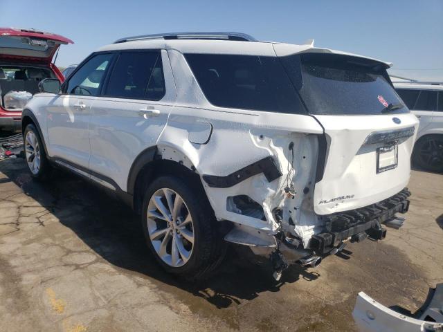 1FM5K8HC6MGA28245 - 2021 FORD EXPLORER PLATINUM WHITE photo 2