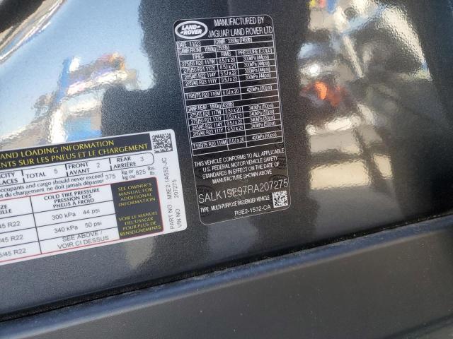 SALK19E97RA207275 - 2024 LAND ROVER RANGE ROVE AUTOBIOGRAPHY GRAY photo 13